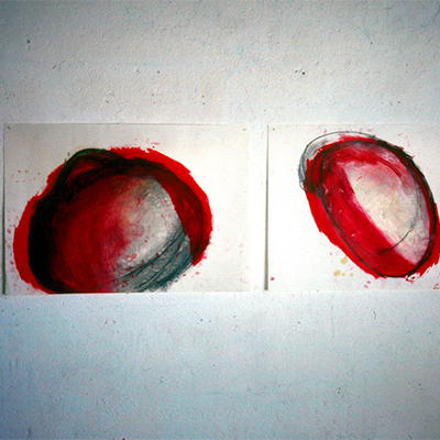 Fruits de mer, 1991. Grafite, pastelli a cera, olio su carta (70x100 cm).